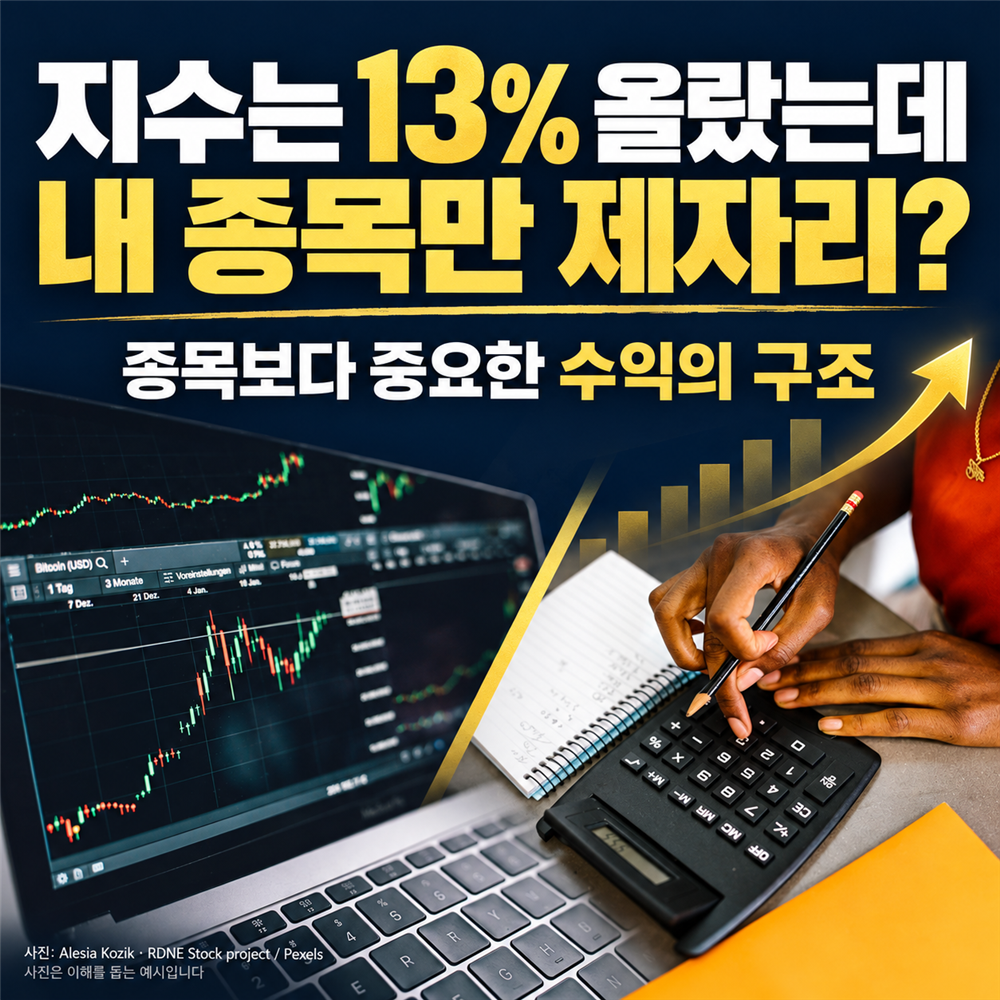 지수는 13% 올랐는데 내 종목만 제자리? 종목보다 중요한 수익의 구조